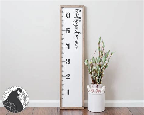 Growth Chart SVG Growth Ruler Svg Loved Beyond Measure Svg Etsy Hong