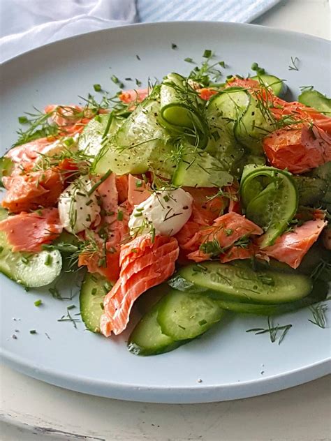 Hot Smoked Salmon With Cucumber And Dill A Sparkling Starter