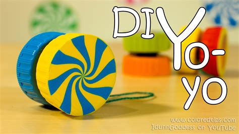 How To Make A Yo Yo Easy Way Of Diy Yoyo Made Out Of 2 Plastic Caps