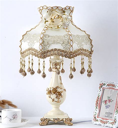 Luxury Decorative European Princess Table Lamp Light Romantic Flower