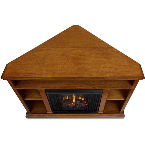Real Flame Churchill 50 Inch Corner Electric Fireplace Oak