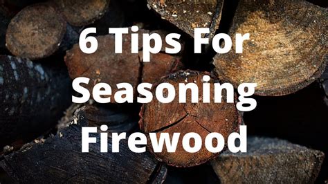 How To Season Firewood Youtube