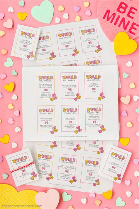 25 Valentines Day Would You Rather Free Printables The Best Ideas