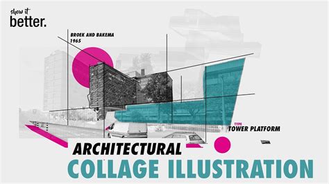 Architecture Collage Illustration In Photoshop Youtube