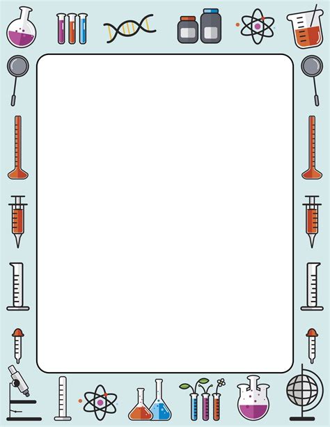 Best Printable Science Borders PDF For Free At Printablee Chemistry Projects Science