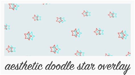 Aesthetic Doodle Star Overlay Background Animation Youtube