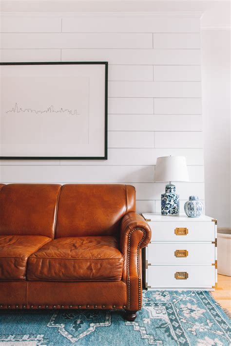 And it might be time to consider a light, airy shade for those walls. Birch Lane Landry Leather Sofa Review - Kelly in the City