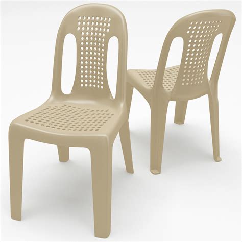 monobloc chair 4 3d max