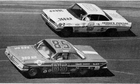 The daytona 500 is the race you don't want to miss. Emanuel Zervakis #85 and David Pearson #6 - 1961