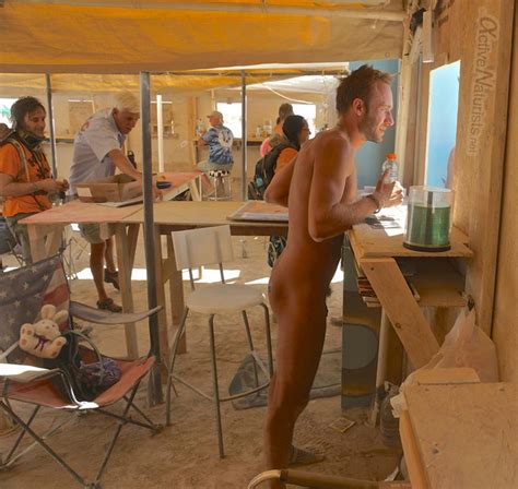 Naked Burning Man Active Naturists