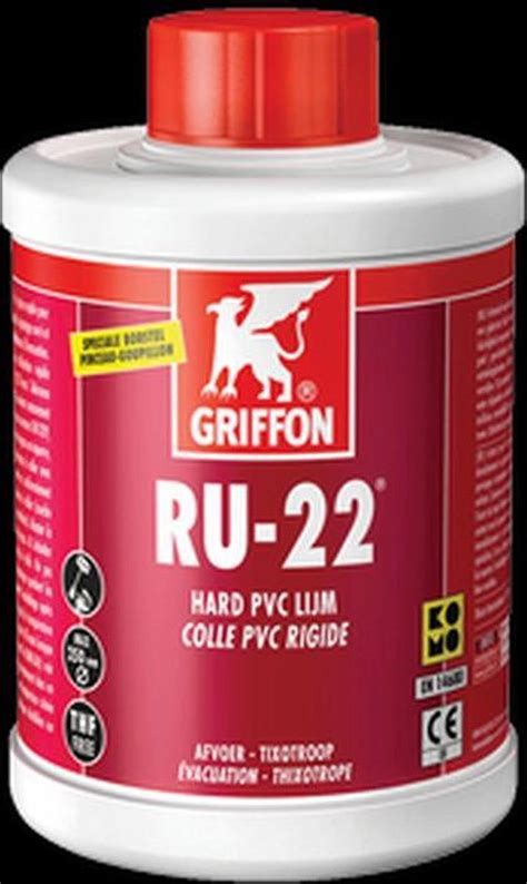 Griffon® Pvc Lijm Ru 22 Inh 1000 Ml Met Kwast Komo Keurmerk