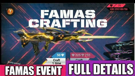 ⚔ see you in game, survivors! FREE FIRE Event Draw Famas And Win Famas Permanent Skins ...