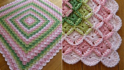 Bavarian Crochet Baby Blanket Free Pattern Video Tutorial