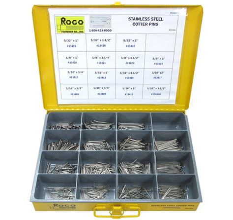 Rogo Fastener Co Inc Cotter Pins Stainless Steel