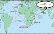 Vasco da gama voyage map - lenslasopa