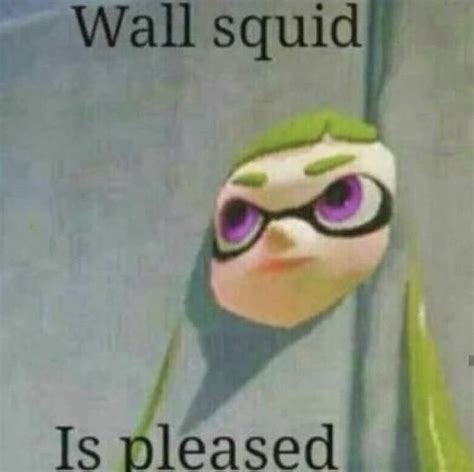 Wall Squid Is Pleased Splatoon Splatoon Memes Splatoon Comics