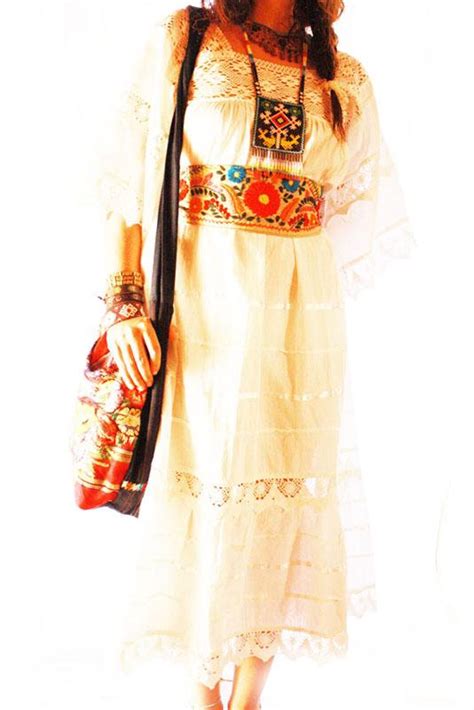 Handmade Mexican Dress From Aida Coronado Embroidered Floral Bag Bags Aida Coronado Store A