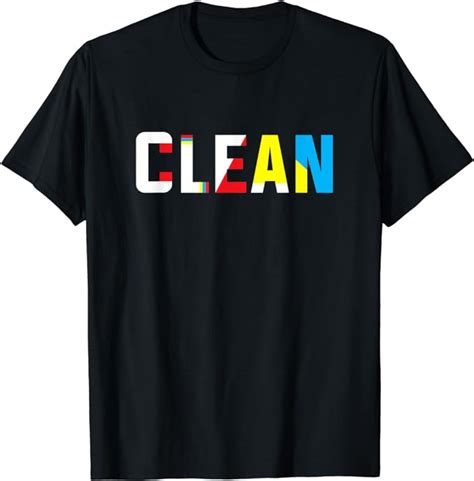 Clean T Shirt Clothing Shoes And Jewelry