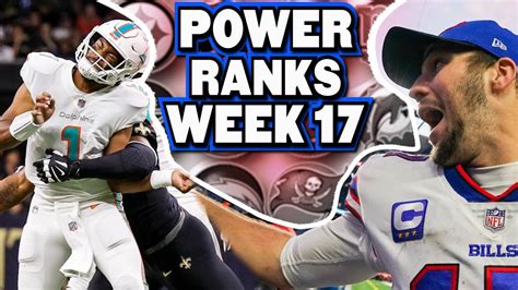 Nfl Week 17 Power Rankings Youtube