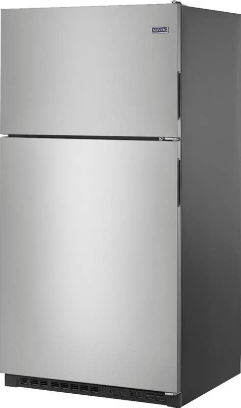 Maytag 205 Cu Ft Top Freezer Refrigerator Stainless Steel Mrt311fffz