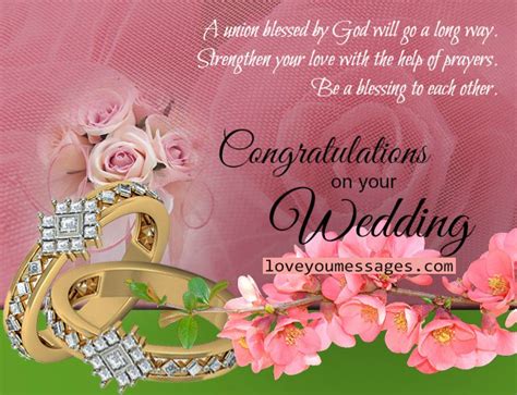 Formal wedding wishes can work for most weddings and generally are seen as a sign of respect for the couple. wedding congratulation messages - wedding wishes and paragraphs for marriage - Love You Messages