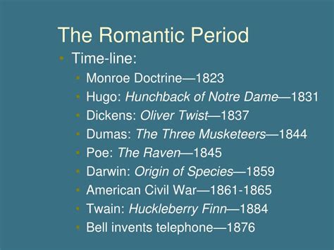 Ppt Part Vi The Romantic Period 1820 1900 Powerpoint Presentation