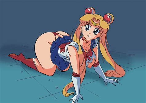 rule 34 1girls all fours areola ass ass focus big breasts bishoujo senshi sailor moon blonde