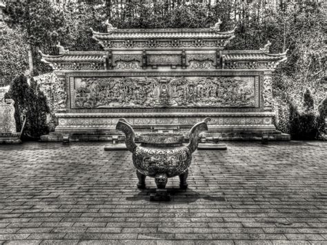 무료 이미지 검정색과 흰색 집 궁전 기념물 동상 불교 단색화 조각 미술 신전 중국 흑백 사진 고대 역사