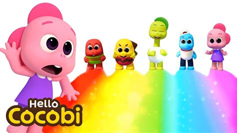 Learn Colors With Cocobi🌈rainbow Bath Videos For Kids Hello Cocobi