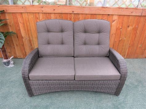 Izzy corner sofa from £2,275. Reclining Rattan 4 Seater Sofa Set (Grey) - Sapcote Garden ...