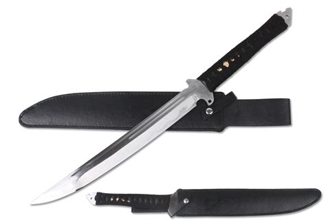 Top Quest 24 65mn Spring Steel Full Tang Wakizashi Machete Sword