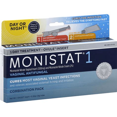 Monistat Vaginal Antifungal 1 Day Treatment Day Or Night Combination