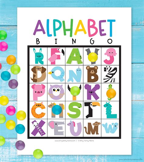 Free Printable Alphabet Bingo Artsy Fartsy Mama