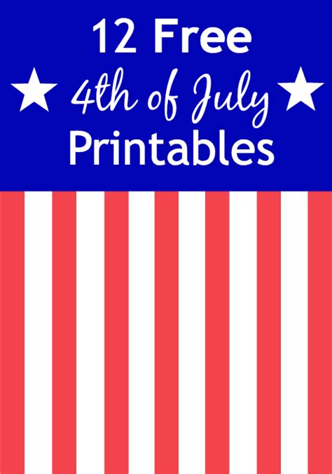 Software programs such as microsoft offic. 12 Free 4th of July Printables ~ Signs, Games, Banners ...