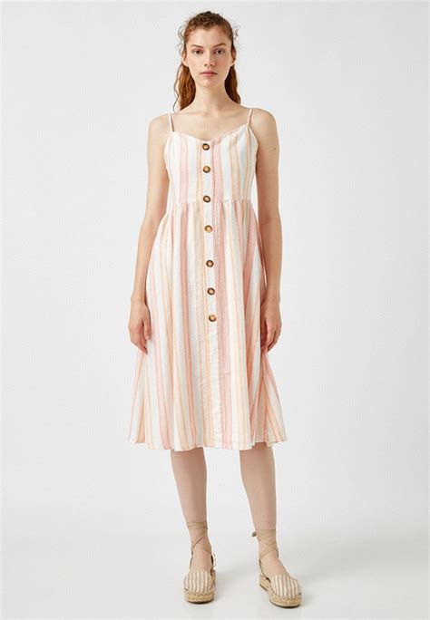 Платье Koton цвет розовый Rtlabh749601 — купить в интернет магазине