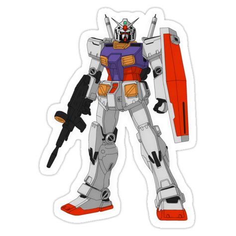Rx 78 Gundam Stickers By Ely Prosser Redbubble