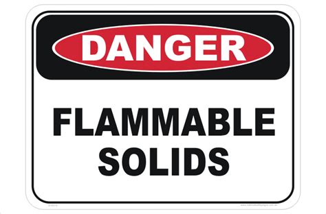 Danger Flammable Solids Sign National Safety Signs Australia