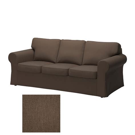 Ikea Ektorp 3 Seat Sofa Slipcover Cover Jonsboda Brown Denim Look