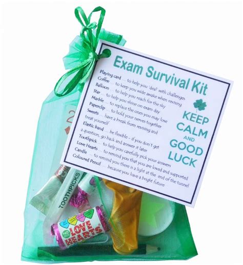 Exam Survival Kit Great Novelty T For Any Exam Eg Gsce A Levels