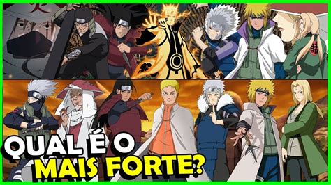 Top 7 Hokages Mais Poderosos De Naruto Youtube