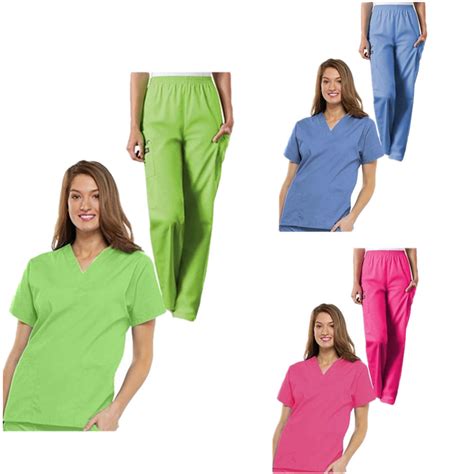 new design oem poly cotton women′ s scrub sets nurse suit hospital uniform china scrub sets