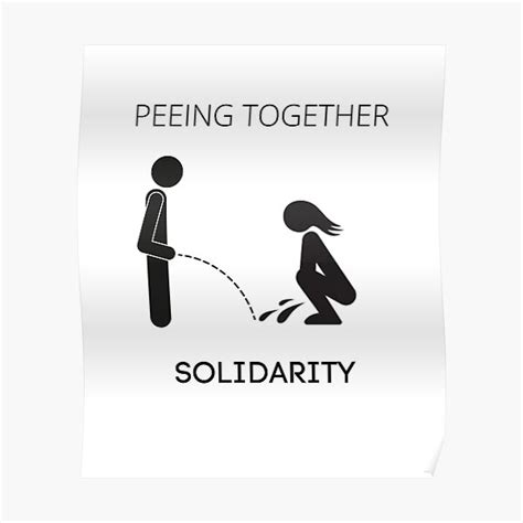 peeing together man and woman peeing together poster for sale by pixle stores redbubble