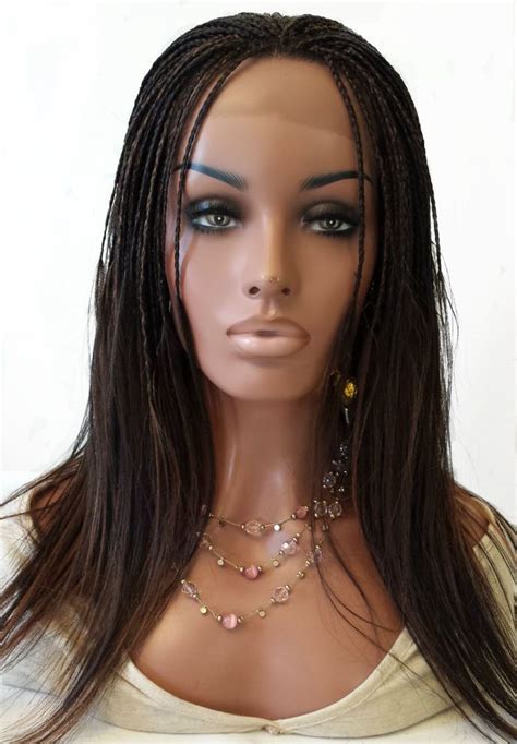 Custom Made Fully Braided Remy Human Hair Lace Front Wig Special Sale