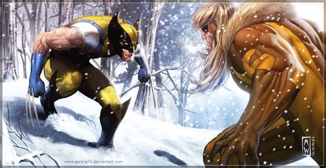 Comics Forever Wolverine Vs Sabretooth Artwork By Admira