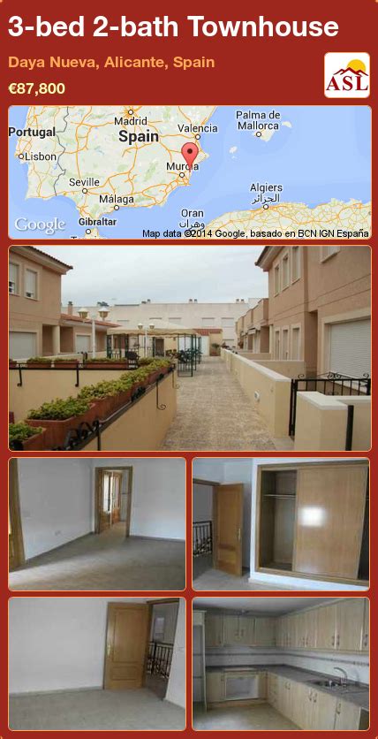Townhouse For Sale In Daya Nueva Alicante Spain With 3 Bedrooms 2