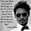 Johnny Depp Quote | Quotes HD Wallpapers | Johnny depp quotes, Famous ...