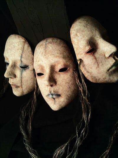 By Arume Emura Creepy Masks Masks Art Mask Design