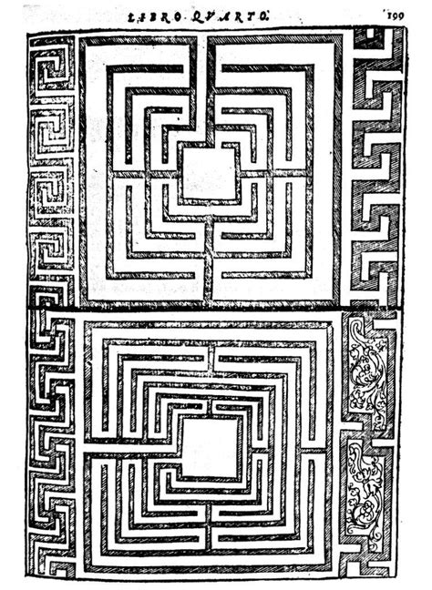 Doc243435 Labyrinth Design By Sebastiano Serlio 1475 1554
