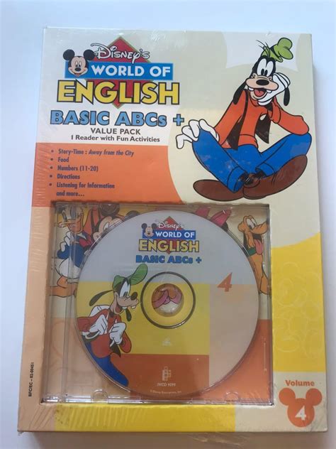 Disneys World Of English Basic Abcs Value Pack Volume 4 迪士尼美語世界套裝第4册