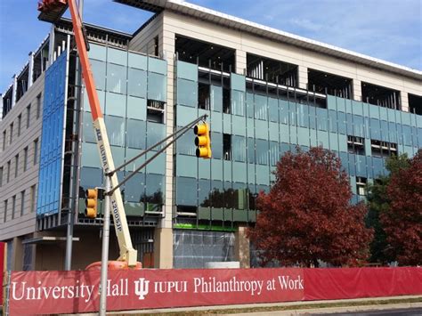 Iupui University Hall Strong Tower Construction